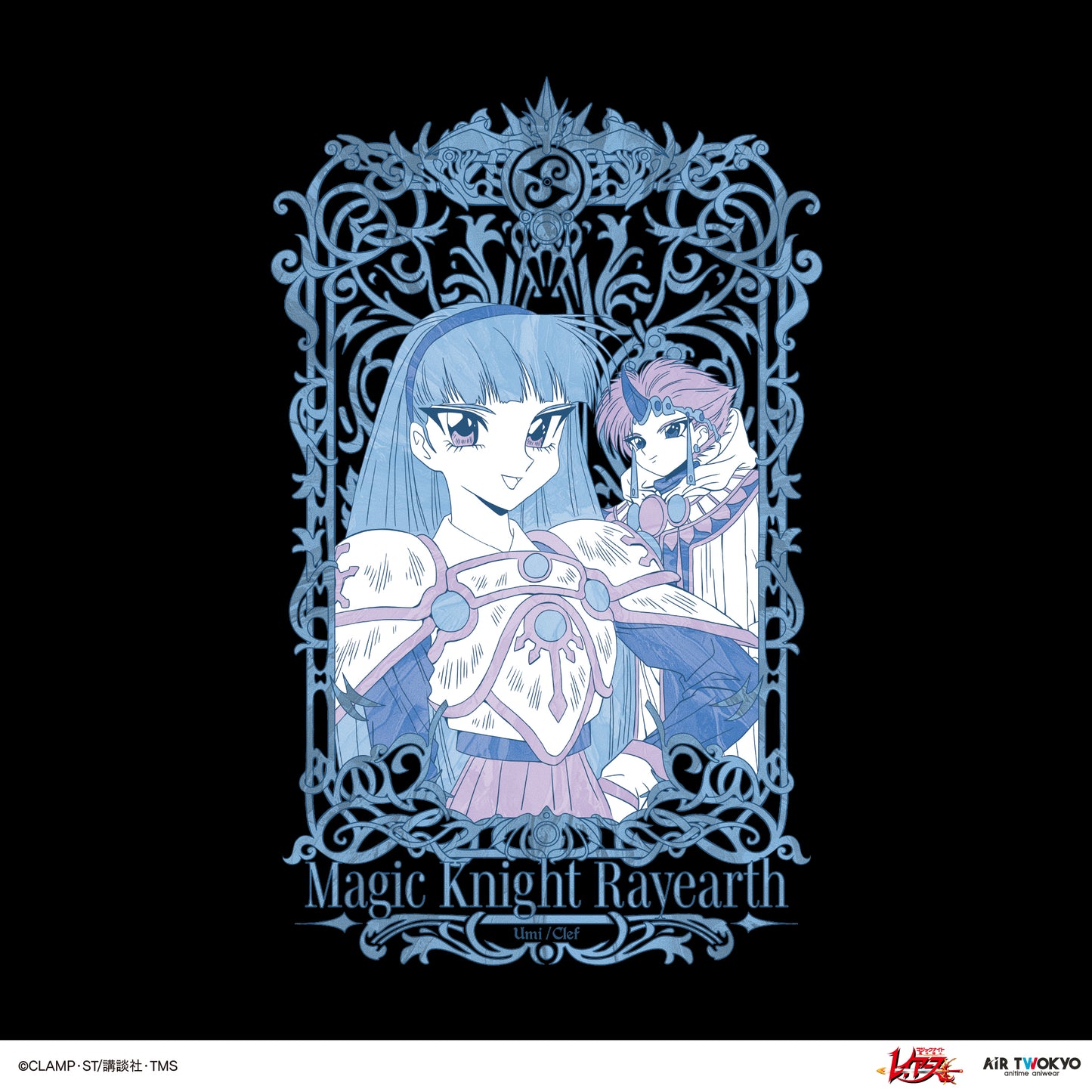 TVアニメ『魔法騎士レイアース』第2弾 デコラティブTシャツ 2（龍咲海＆クレフ）