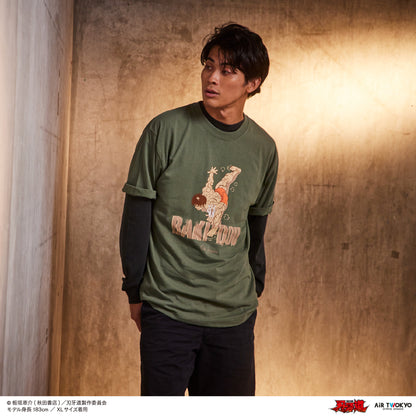 アニメ『刃牙道』シーンイラストTシャツ 2（近代格闘術同時多発駆使）