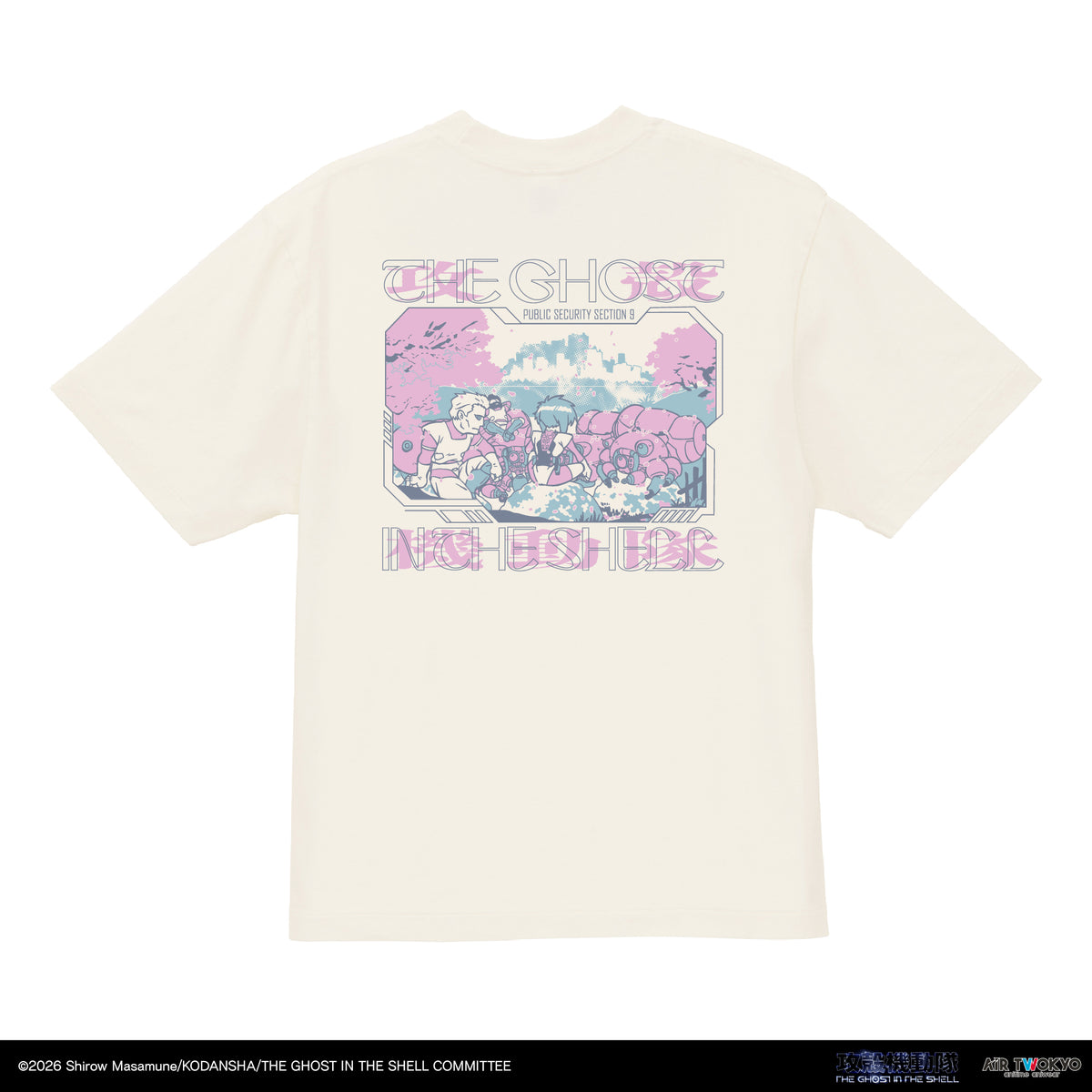 『攻殻機動隊 THE GHOST IN THE SHELL』サイバーグラフィックTシャツ 4（桜の24時間監視）