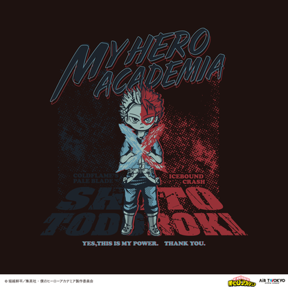 アニメ『僕のヒーローアカデミア』 第1弾 第二次決戦編 シーンイラストTシャツ 1（轟焦凍）