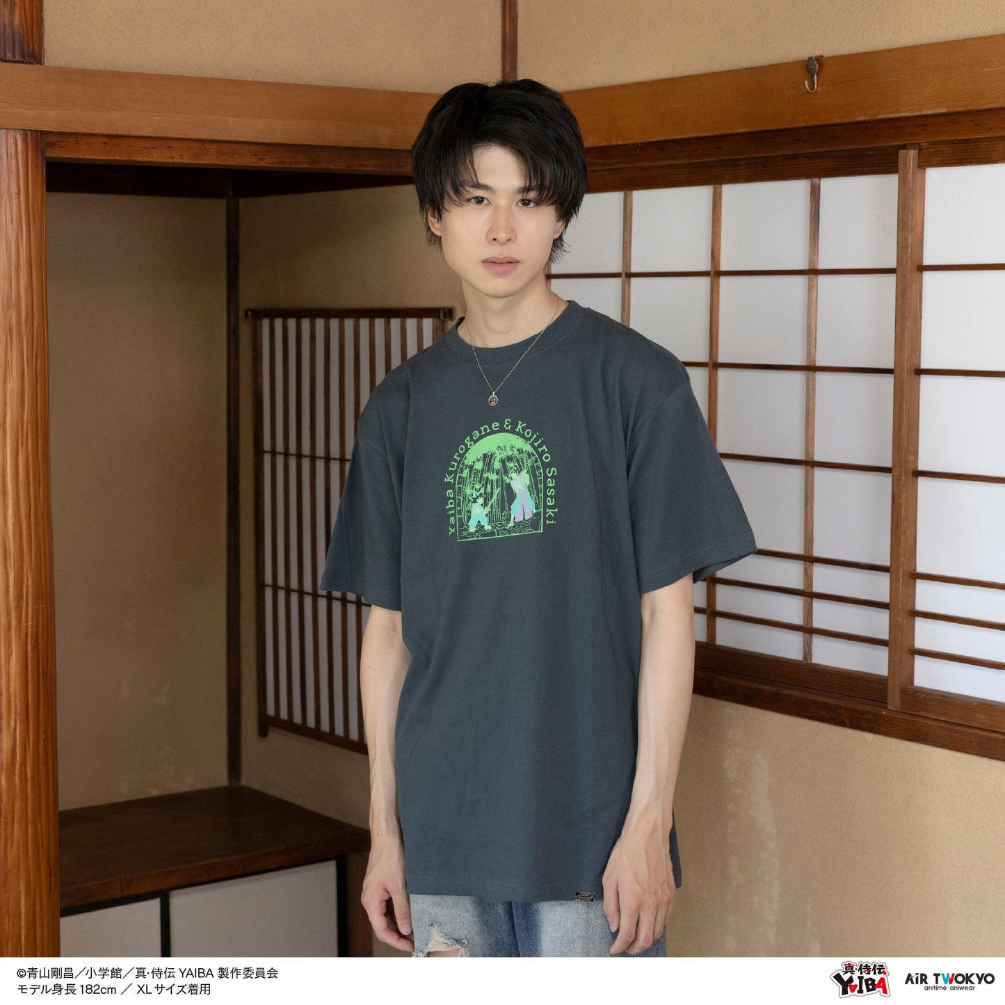 TVアニメ『真·侍伝YAIBA』 第1弾 シーンイラストTシャツ 5（刃&小次郎）