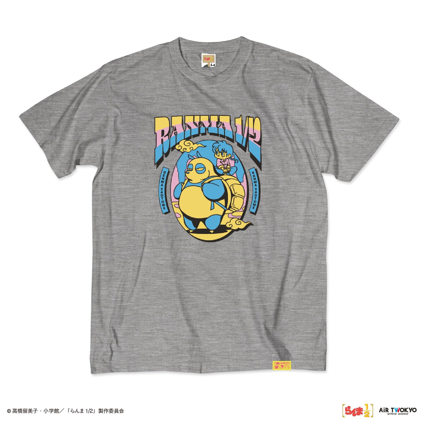 TVアニメ「らんま1/2」第2弾 ポップイラストTシャツ 5（早乙女乱馬 & 玄馬（パンダ)）