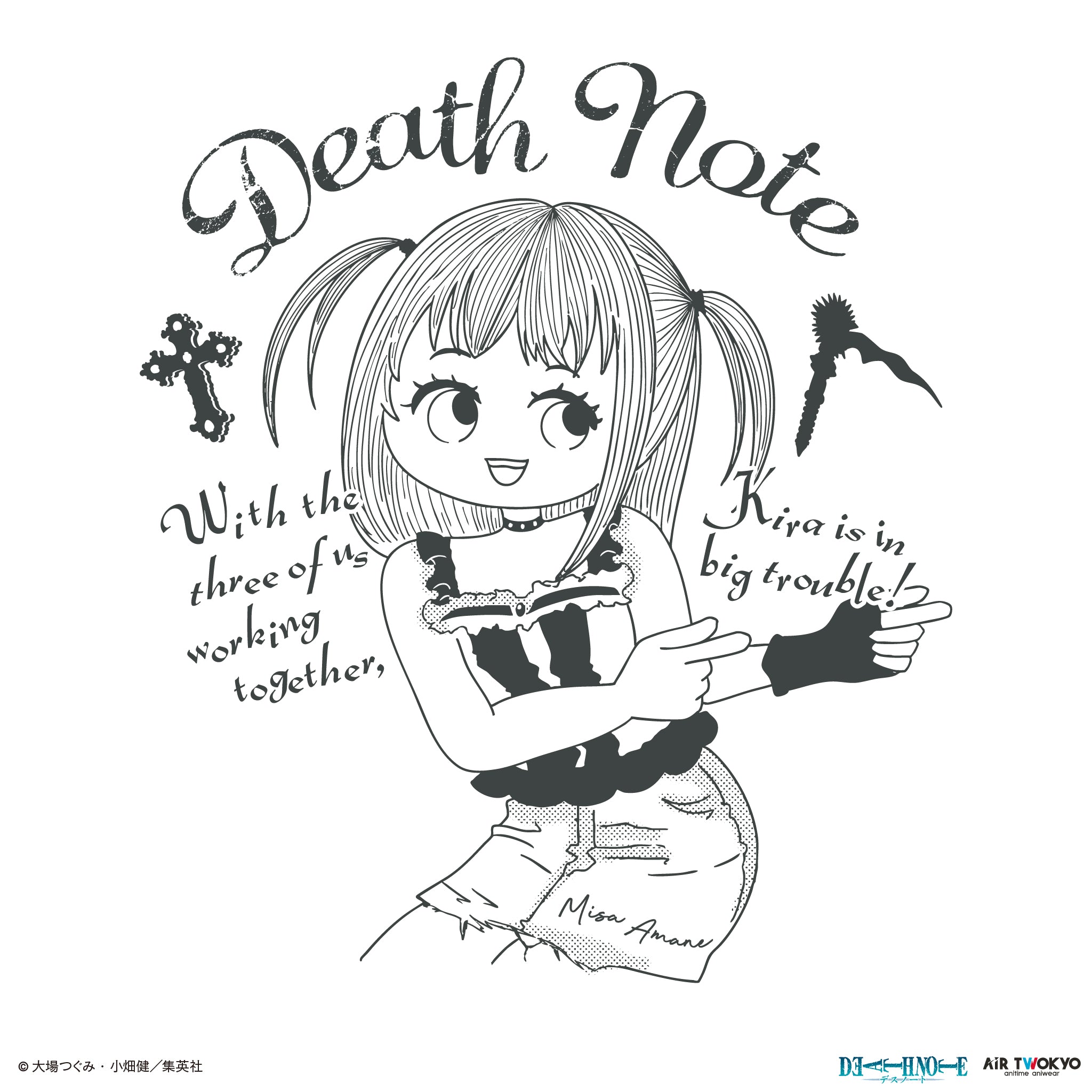 DEATH NOTE』 第1弾 シーンイラストTシャツ 3（弥海砂） – AIR TWOKYO