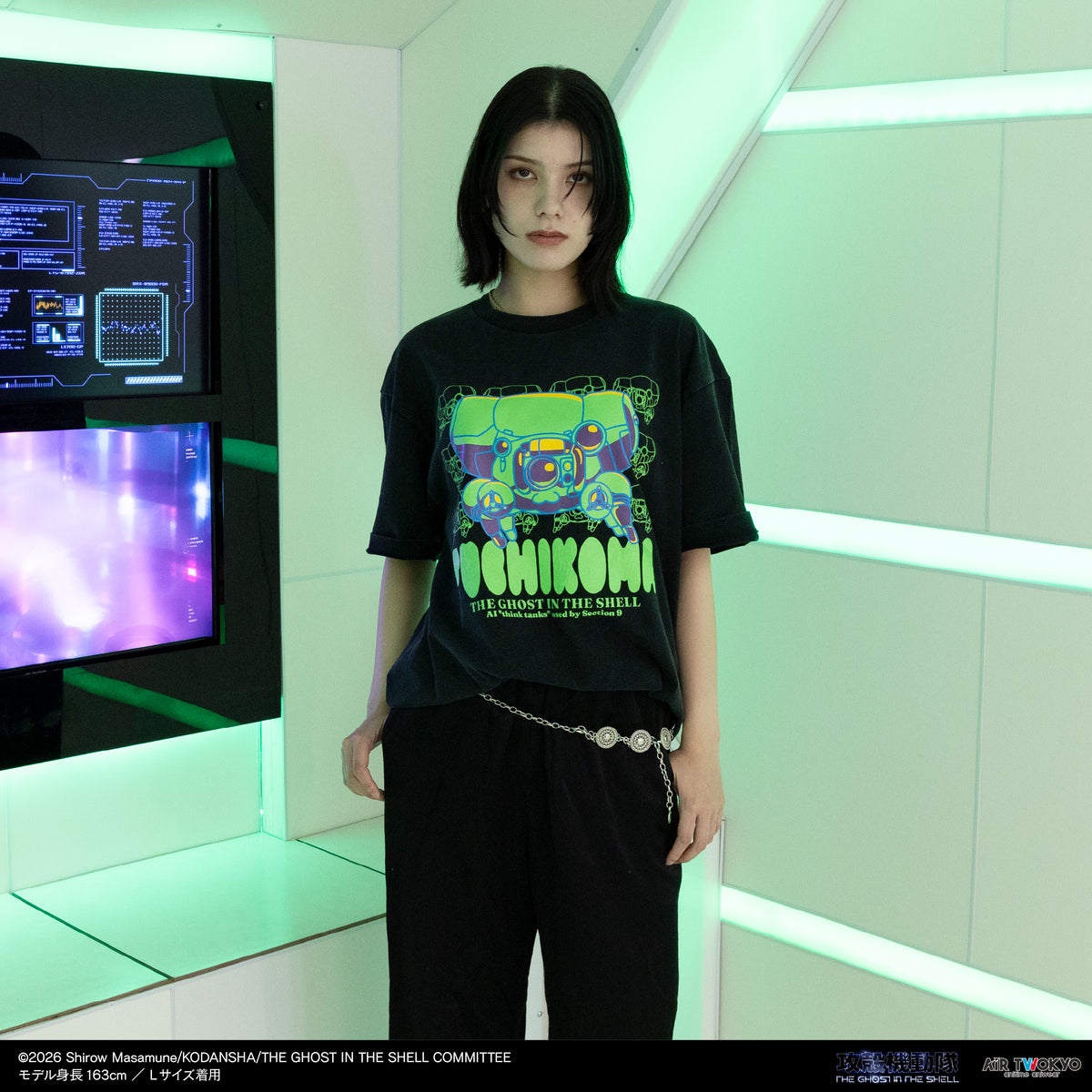『攻殻機動隊 THE GHOST IN THE SHELL』サイバーグラフィックTシャツ 5（フチコマ）