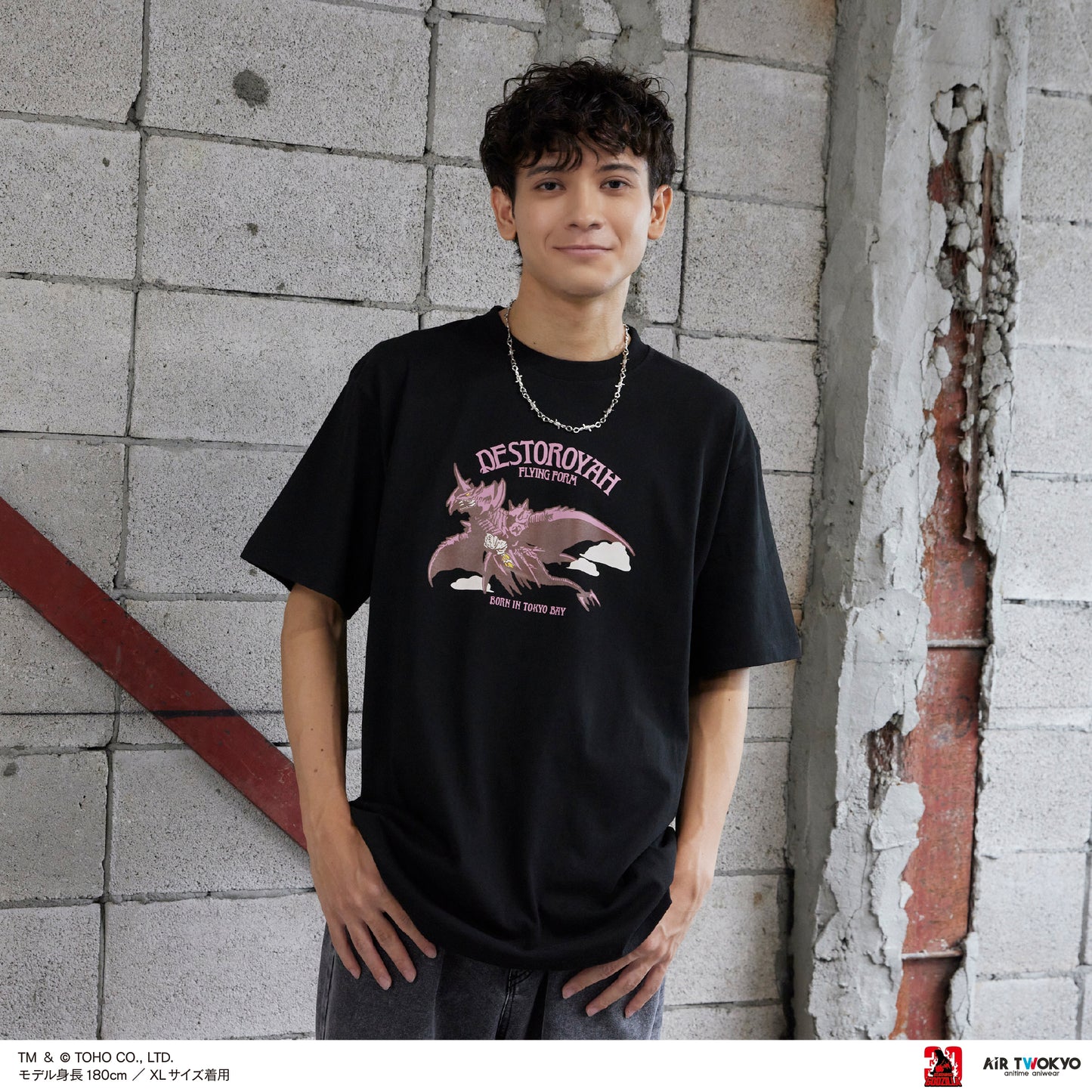 『ゴジラVSデストロイア』30周年 シーンイラストTシャツ 3（デストロイア(飛翔体)）