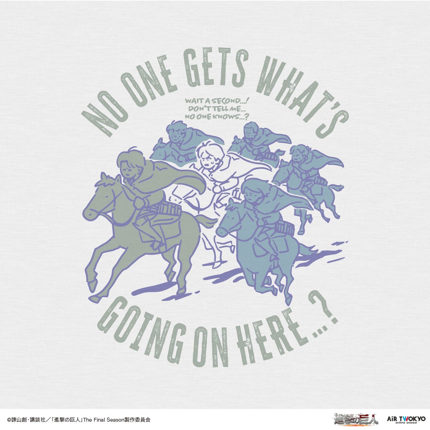 TVアニメ『進撃の巨人』 第11弾 シーンイラストTシャツ 6（誰もこの状況を理解できていないのか？）