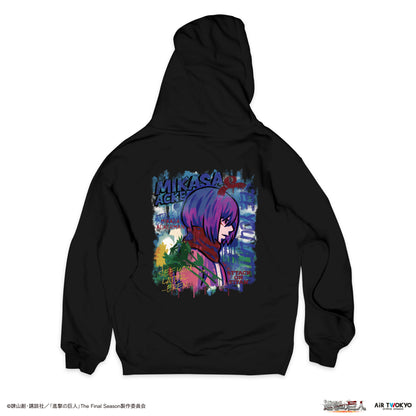 "Attack on Titan" The Final Season Wall Art Hoodie (Mikasa)