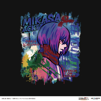 "Attack on Titan" The Final Season Wall Art Hoodie (Mikasa)