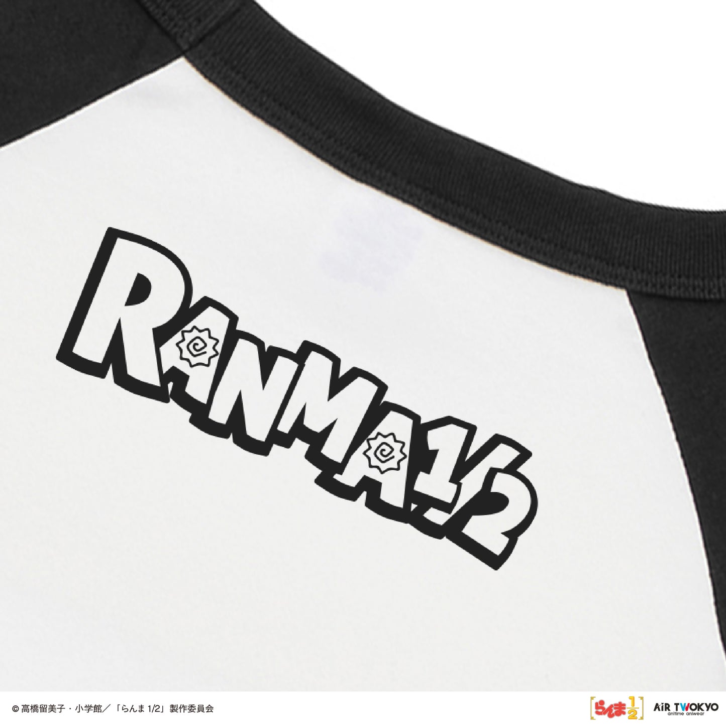 TVアニメ「らんま1/2」第2弾 ポップイラストラグランスリーブTシャツ 1（早乙女乱馬 & 天道あかね）