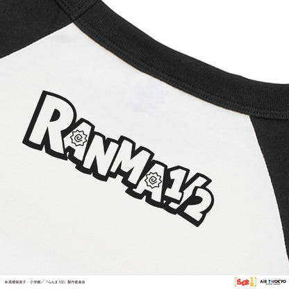 TVアニメ「らんま1/2」第2弾 ポップイラストラグランスリーブTシャツ 1（早乙女乱馬 & 天道あかね）