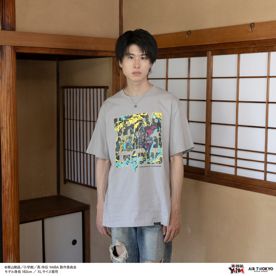 TVアニメ『真·侍伝YAIBA』 第1弾 シーンイラストTシャツ 7（刃&鬼丸）