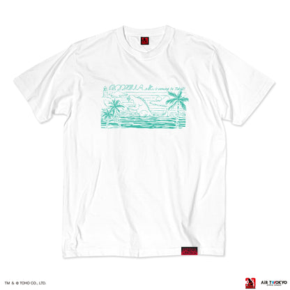 『ゴジラVSデストロイア』30周年 シーンイラストTシャツ 4（ゴジラジュニア）