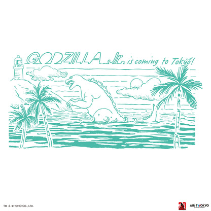 『ゴジラVSデストロイア』30周年 シーンイラストTシャツ 4（ゴジラジュニア）