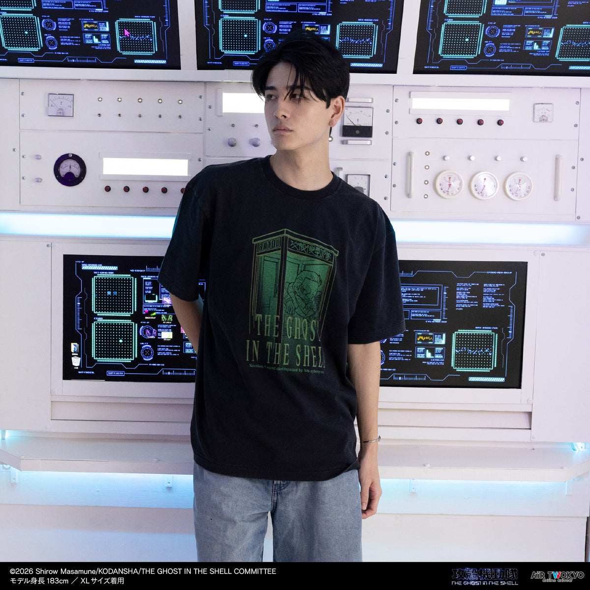 『攻殻機動隊 THE GHOST IN THE SHELL』サイバーグラフィックTシャツ 7（バトー）