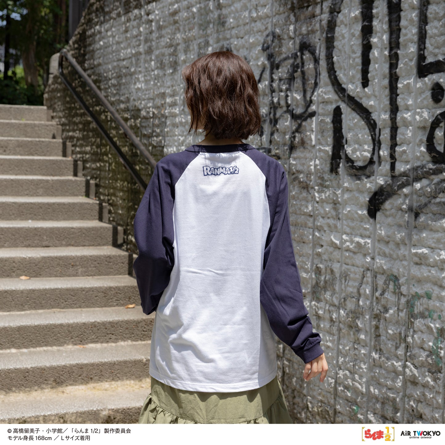 TVアニメ「らんま1/2」第2弾 ポップイラストラグランスリーブTシャツ 2（らんま & シャンプー）