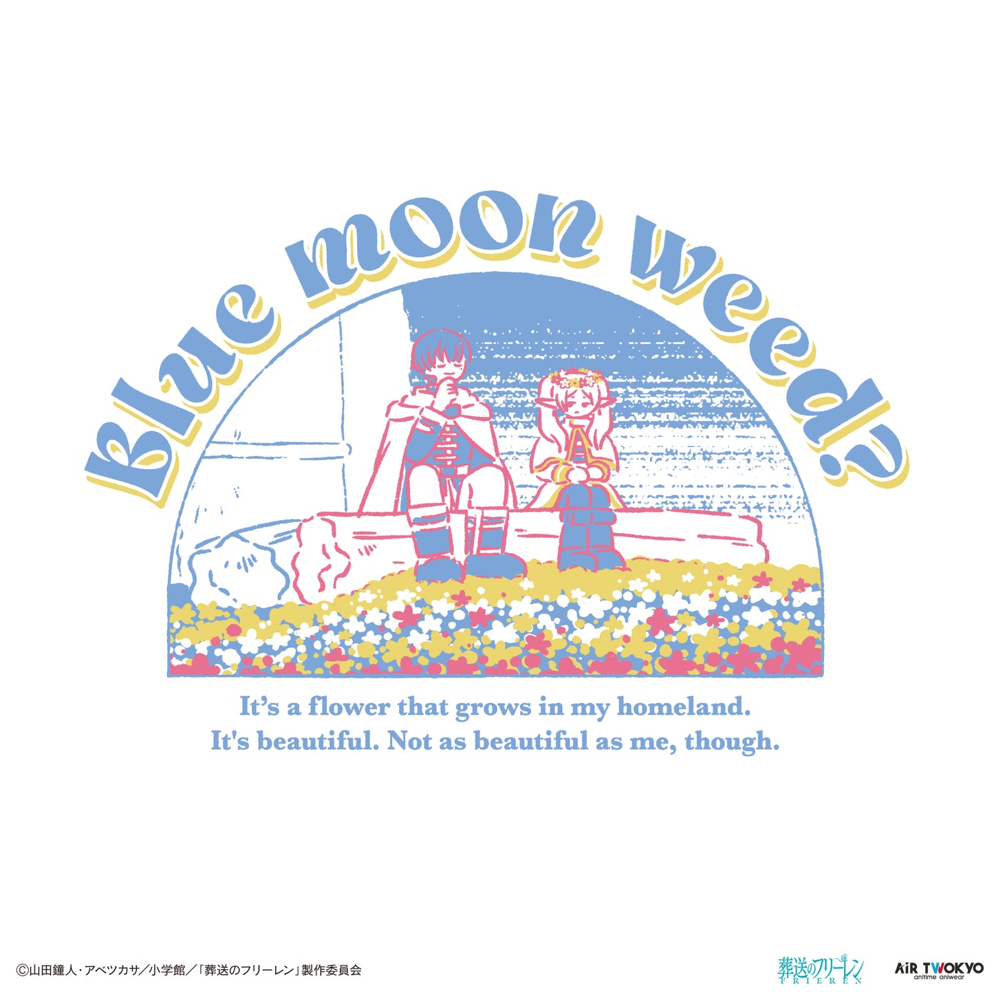 "Frieren: Beyond Journey’s End" Scene Illustration sweatshirt 2(Blue moon weed)