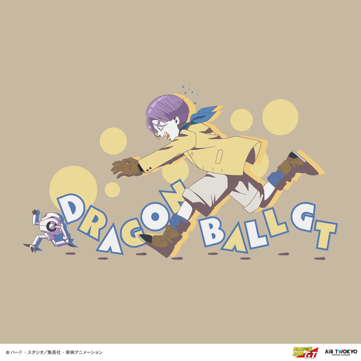 TVアニメ『DRAGON BALL GT』シーンイラストTシャツ 4（トランクス・ギル）