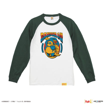 TVアニメ「らんま1/2」第2弾 ポップイラストラグランスリーブTシャツ 3（早乙女乱馬 & 玄馬（パンダ)）