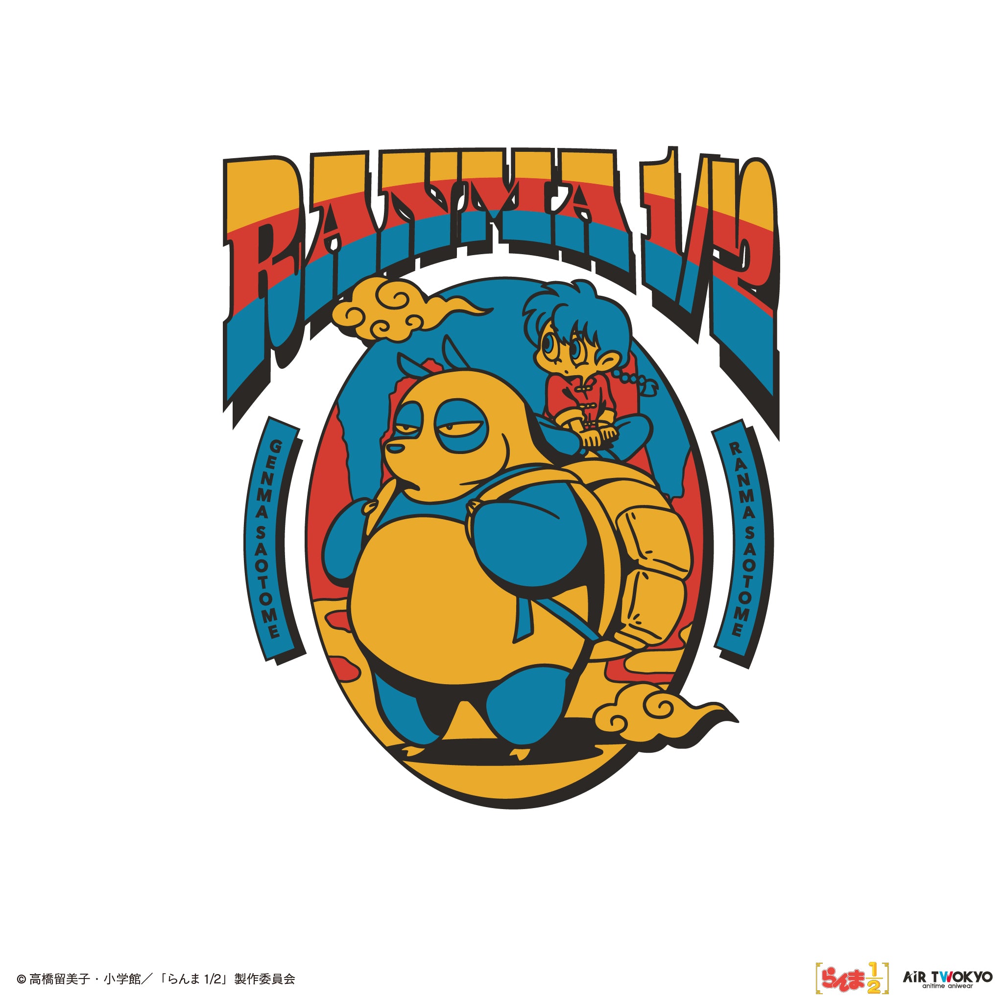 TVアニメ「らんま1/2」第2弾 ポップイラストラグランスリーブT