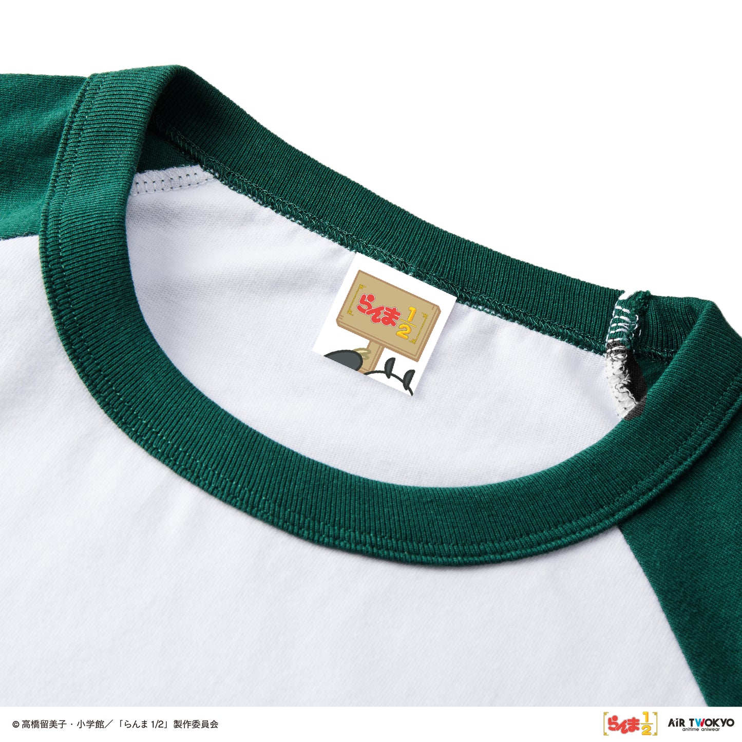 TVアニメ「らんま1/2」第2弾 ポップイラストラグランスリーブTシャツ 3（早乙女乱馬 & 玄馬（パンダ)）