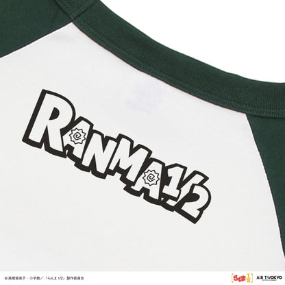 TVアニメ「らんま1/2」第2弾 ポップイラストラグランスリーブTシャツ 3（早乙女乱馬 & 玄馬（パンダ)）