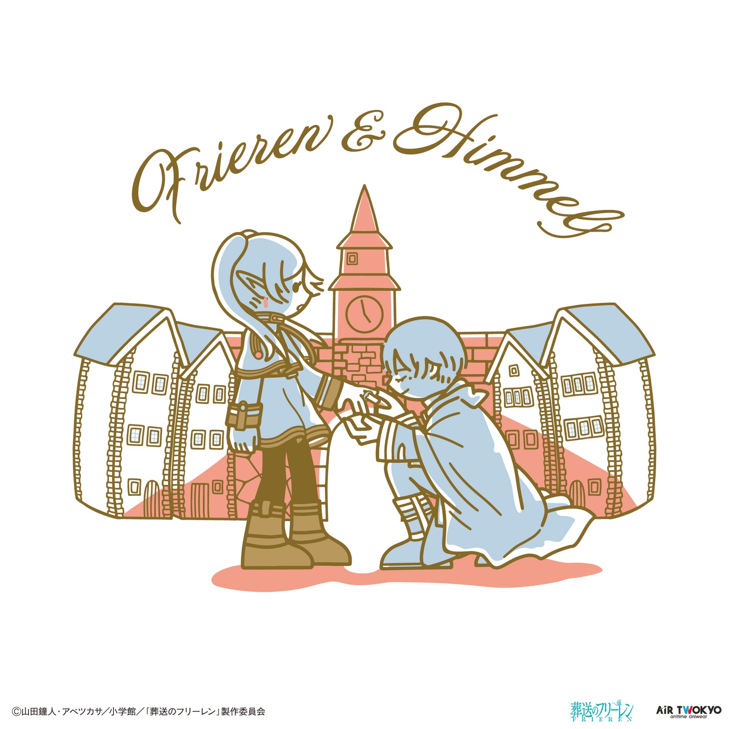 "Frieren: Beyond Journey’s End" Scene Illustration sweatshirt 3(Frieren & Himmel)