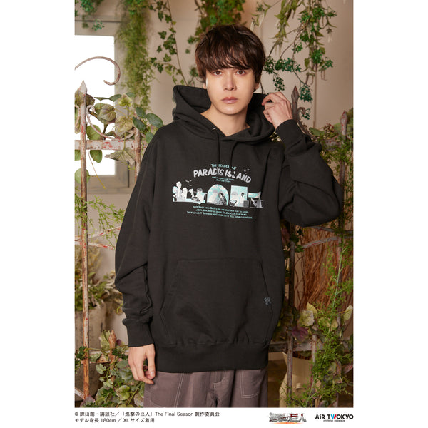 激レア　進撃の巨人展 FINAL パーカー　リヴァイ　メンズＬサイズ 進撃の巨人展 final リヴァイ兵長 シーンパーカー AMNIBUS