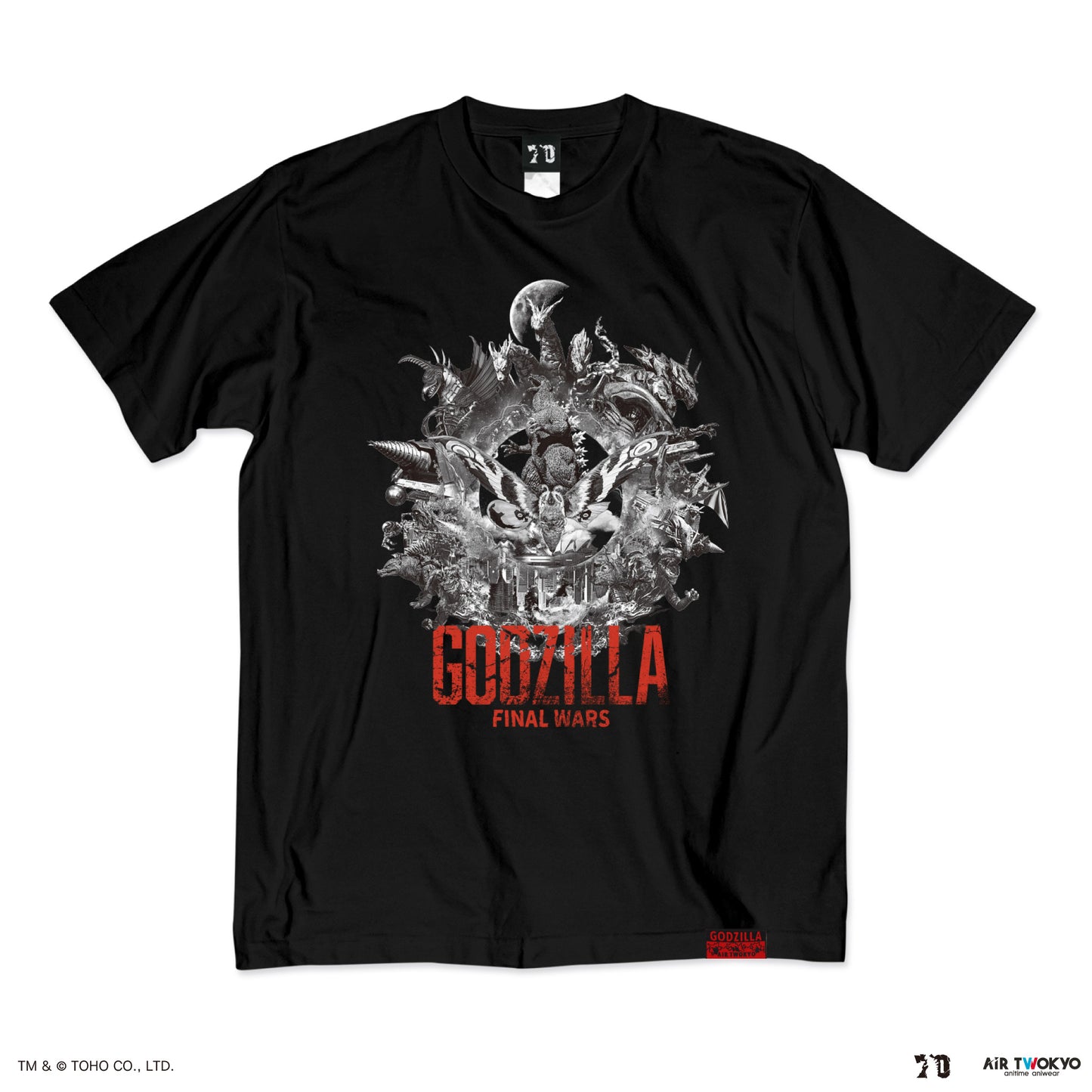 GODZILLA 70th Anniversary "Godzilla: Final Wars" Scene Illustration T-Shirt