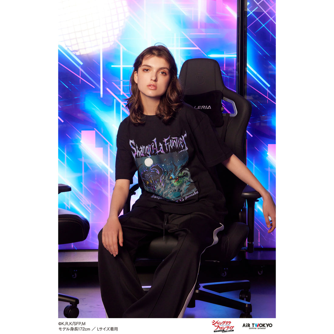 ＴＶアニメ『シャングリラ・フロンティア』シーンイラストTシャツⅠ  (VS.夜襲のリュカオーン）