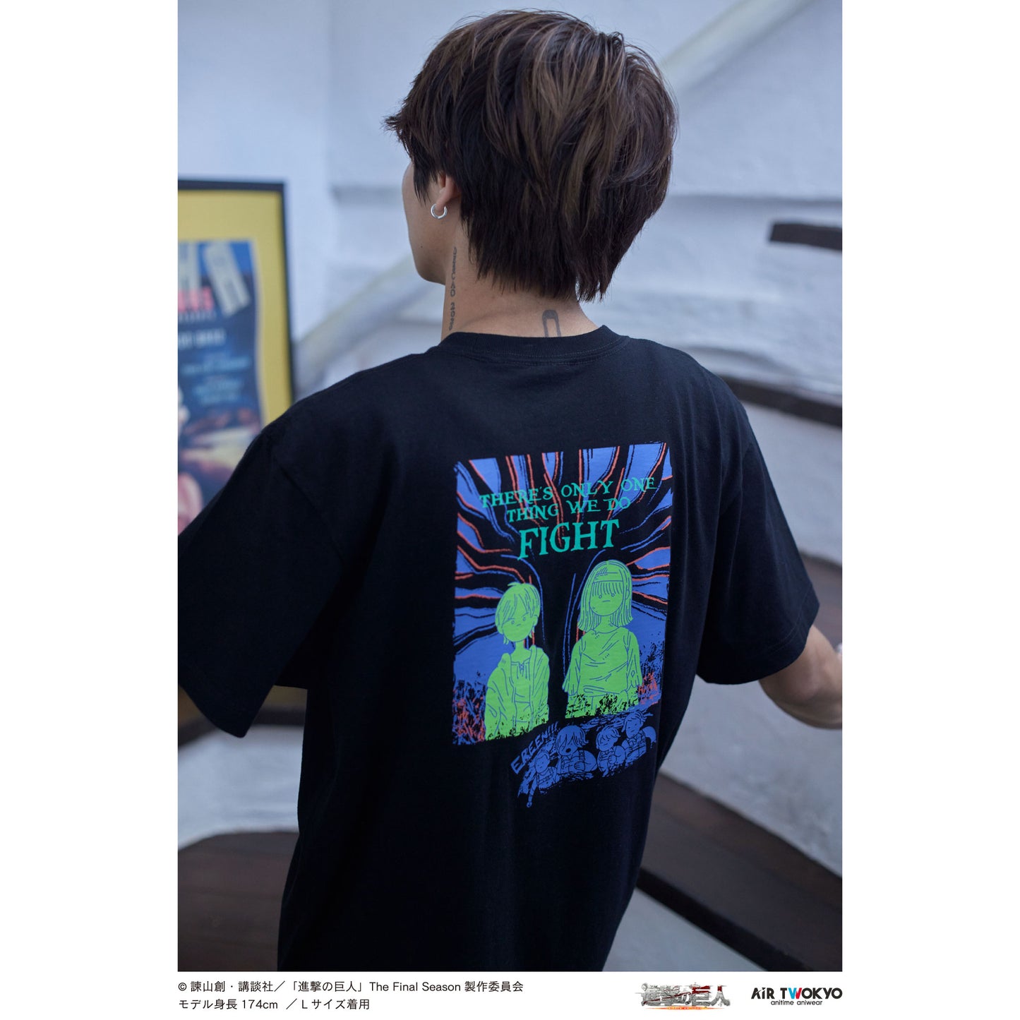 TV anime ”Attack on Titan” The Final Season Final (Part 1) Illustration T-shirt 5 (Fight)