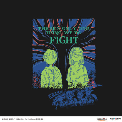 TV anime ”Attack on Titan” The Final Season Final (Part 1) Illustration T-shirt 5 (Fight)