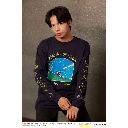 “Ranking of Kings: The Treasure Chest of Courage” scene illustration long sleeve T-shirt 2