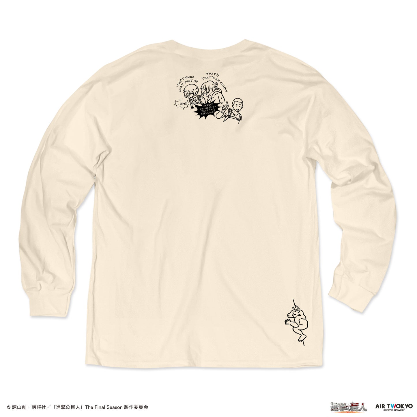 “Attack on Titan” The Final Season THE FINAL CHAPTERS Long Sleeve T-Shirt 2  (Get Armin Back)