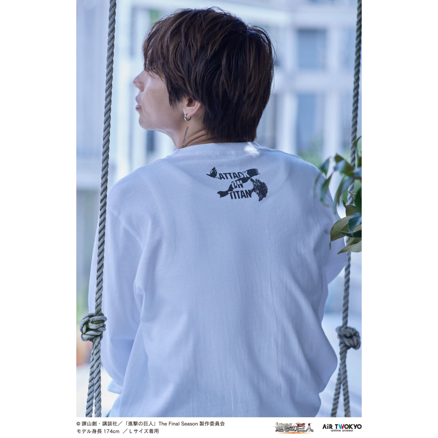 TV Anime "Attack on Titan" The Final Season Final (Part 1) Long sleeves TEE 3 (Why are you crying?)