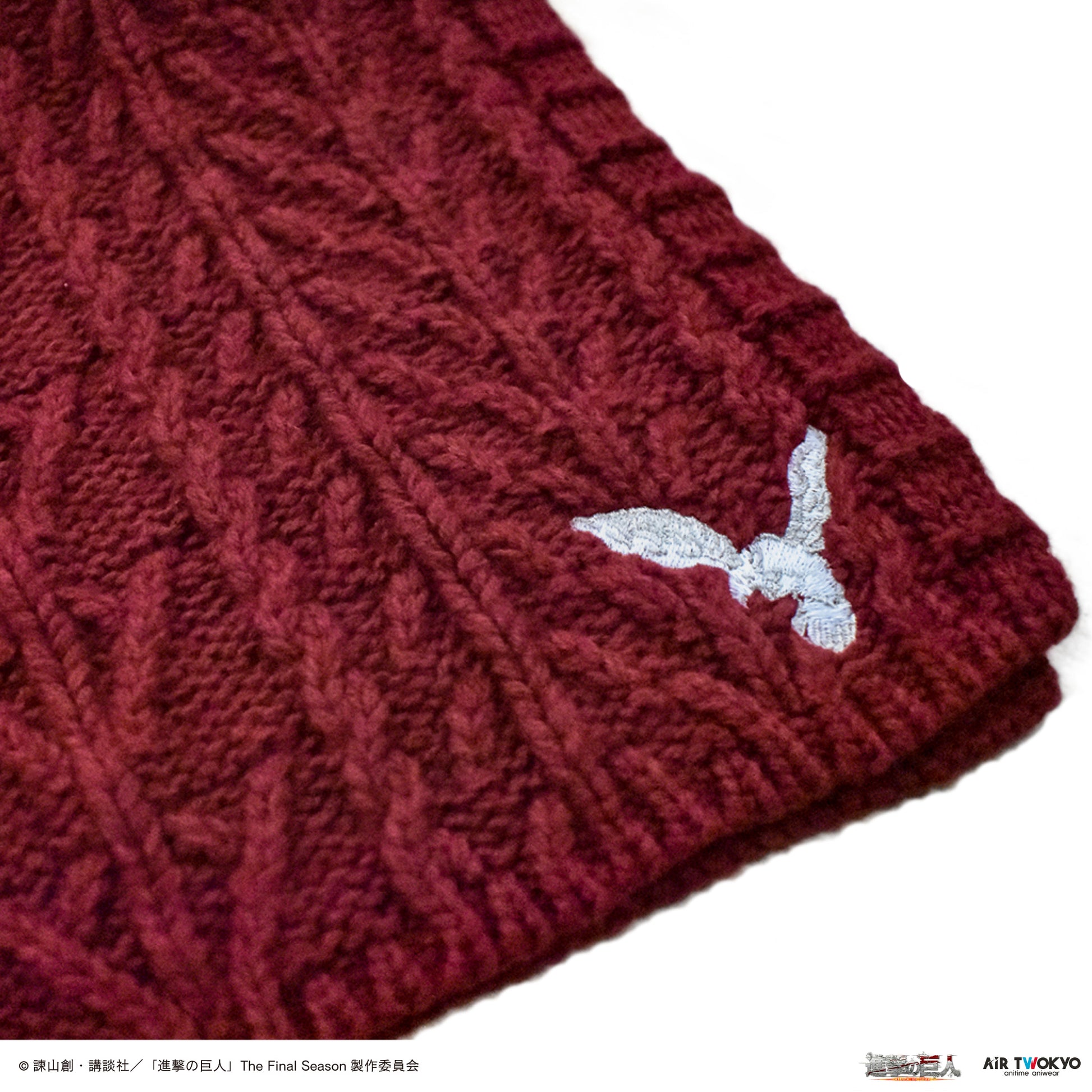 TV Anime “Attack on Titan” The Final Season Mikasa Motif Cashmere Scarf