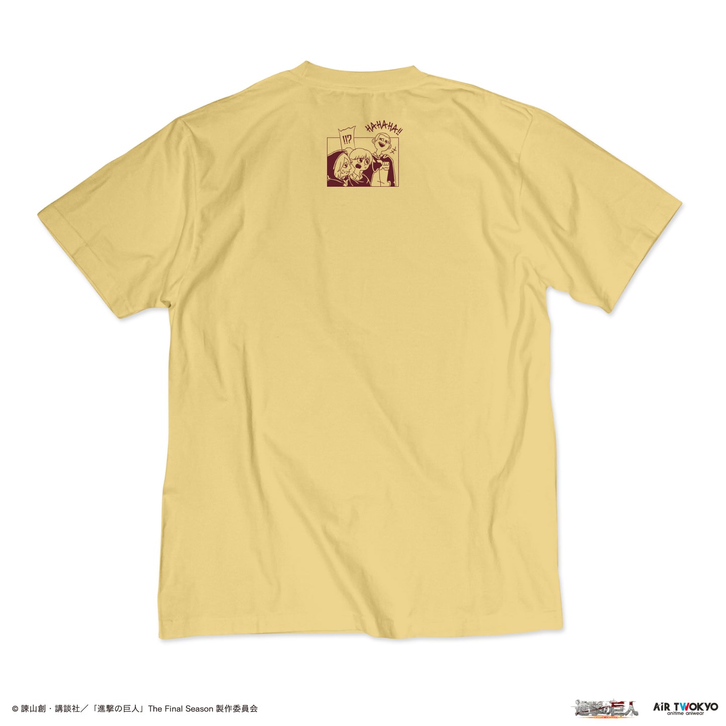 "Attack on Titan"  The Final Season Typography T-shirt 1 (Munch Munch Ani)