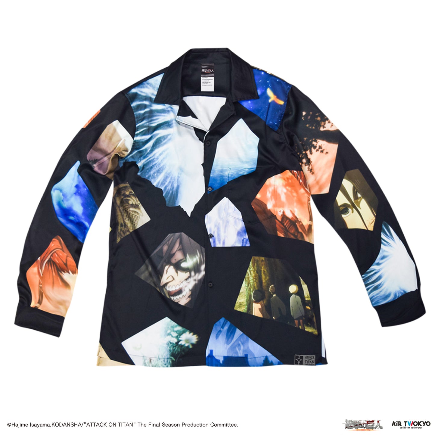 "Attack on Titan" The Final Season Total Pattern Graphic Long Sleeve Shirt