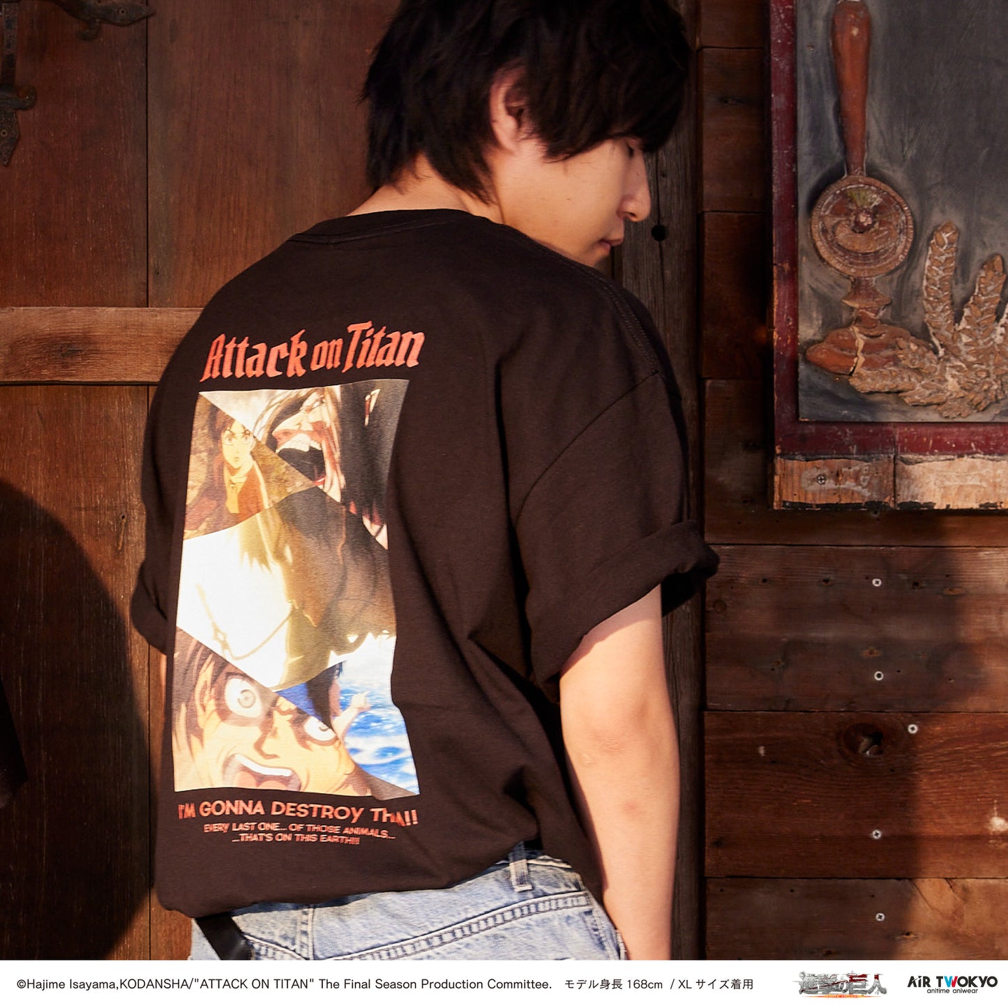 "Attack on Titan" Season 1-3 Collage Graphic T-shirt EREN