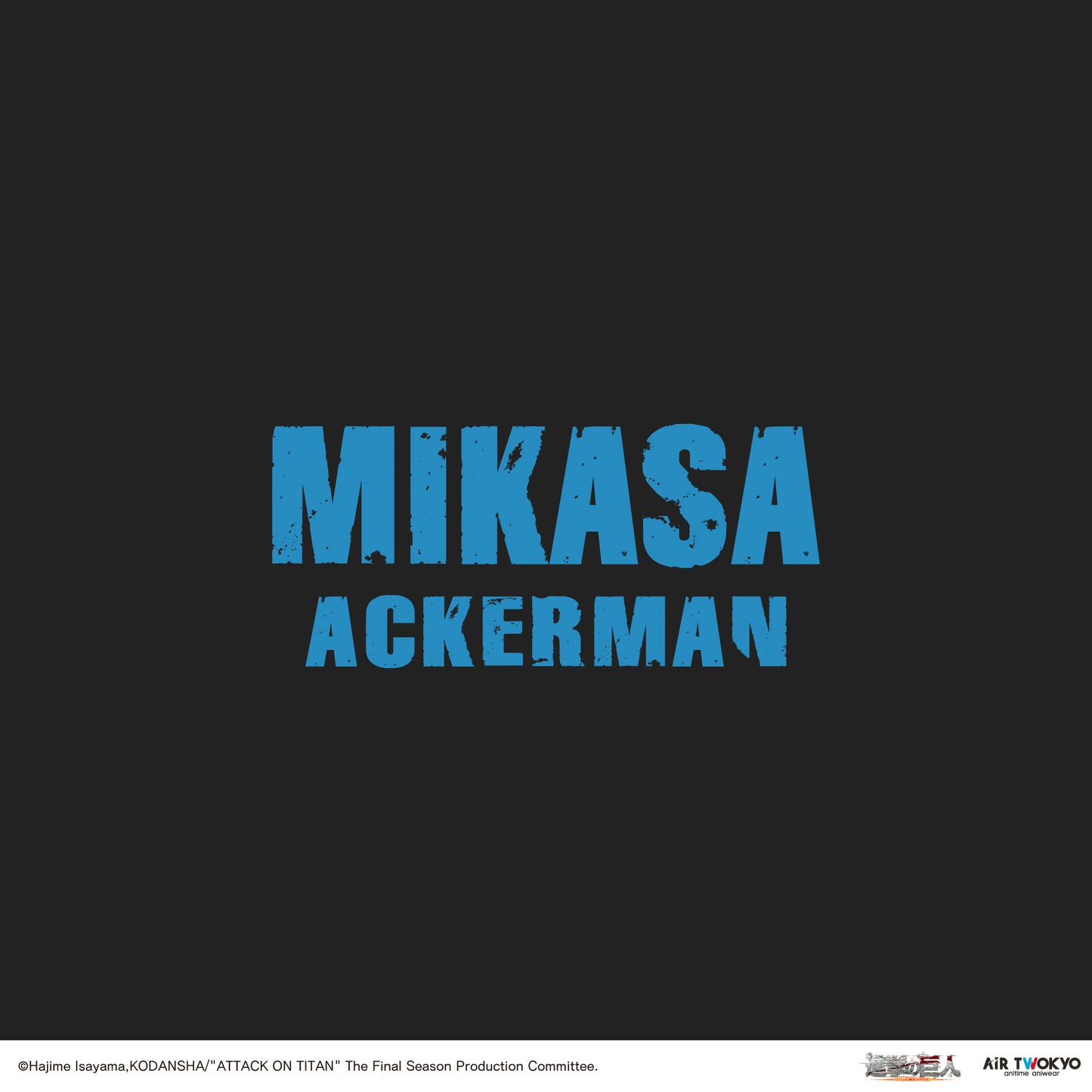 "Attack on Titan" Season 1-3 Collage Graphic T-shirt MIKASA