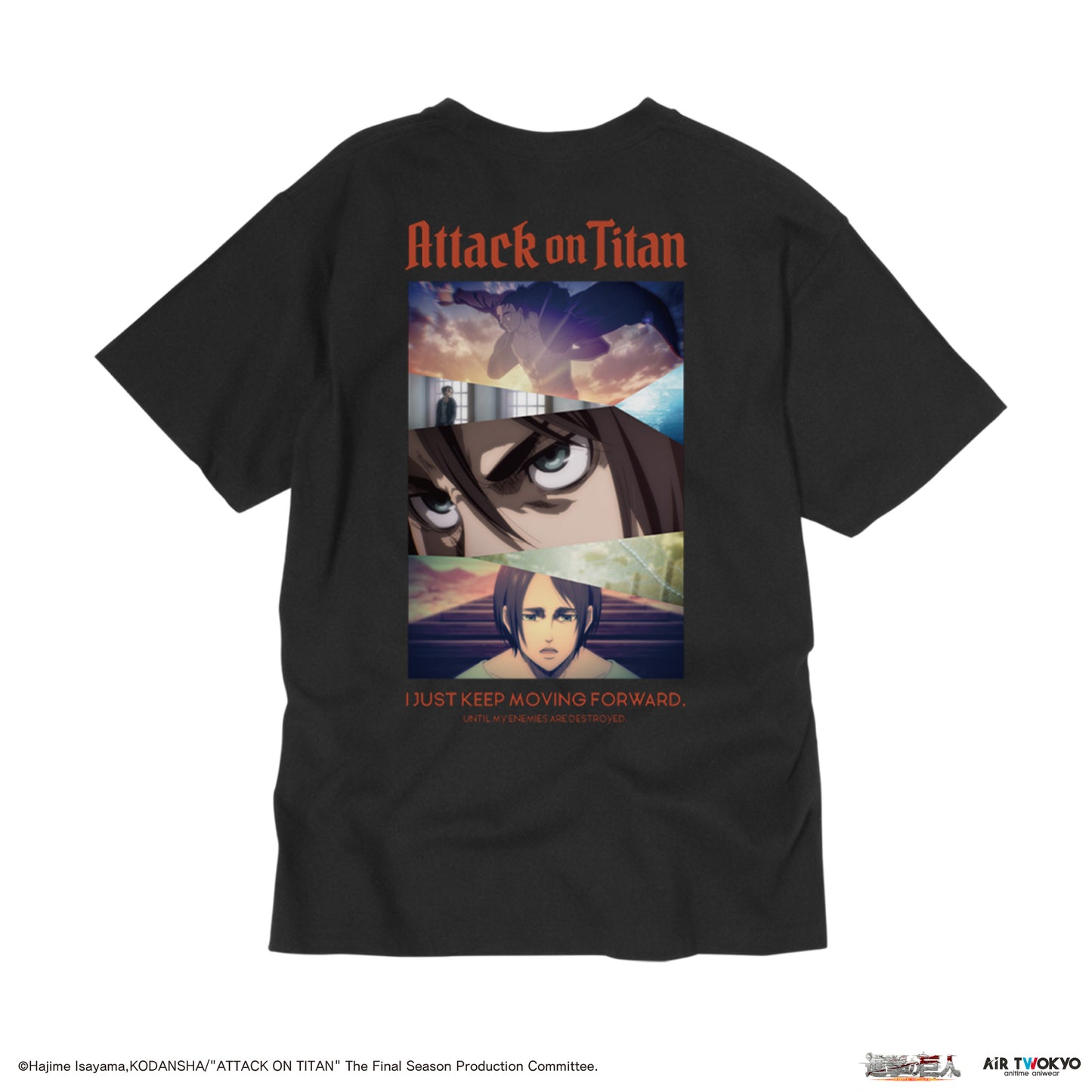 "Attack on Titan" The Final Season Collage Graphic T-shirt Eren