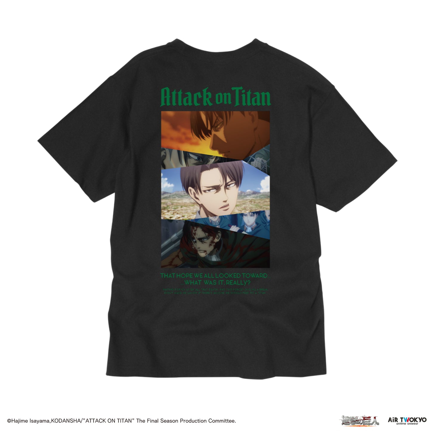 "Attack on Titan"  The Final Season Collage Graphic T-shirt Levi