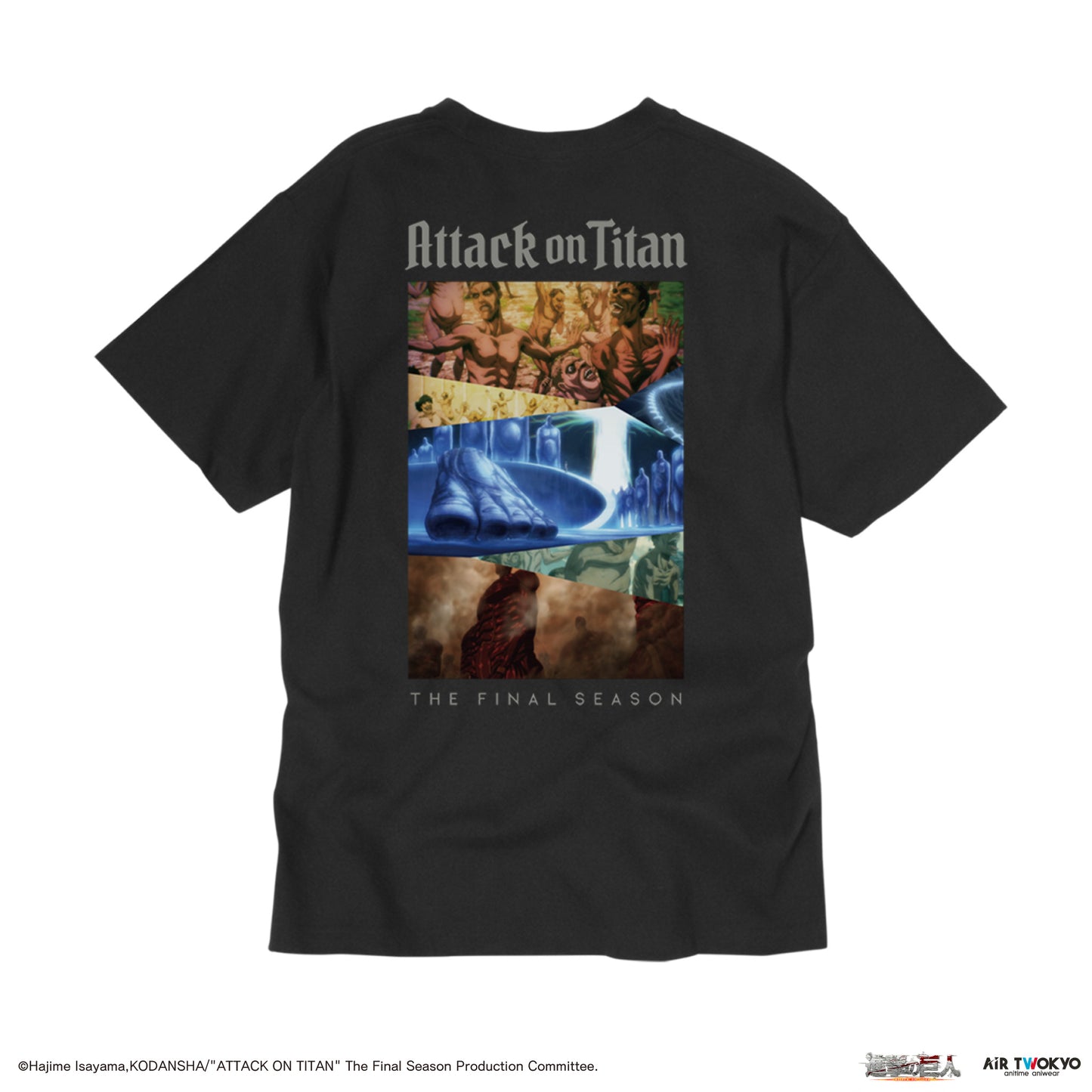 "Attack on Titan"  The Final Season Collage Graphic T-shirt Giant