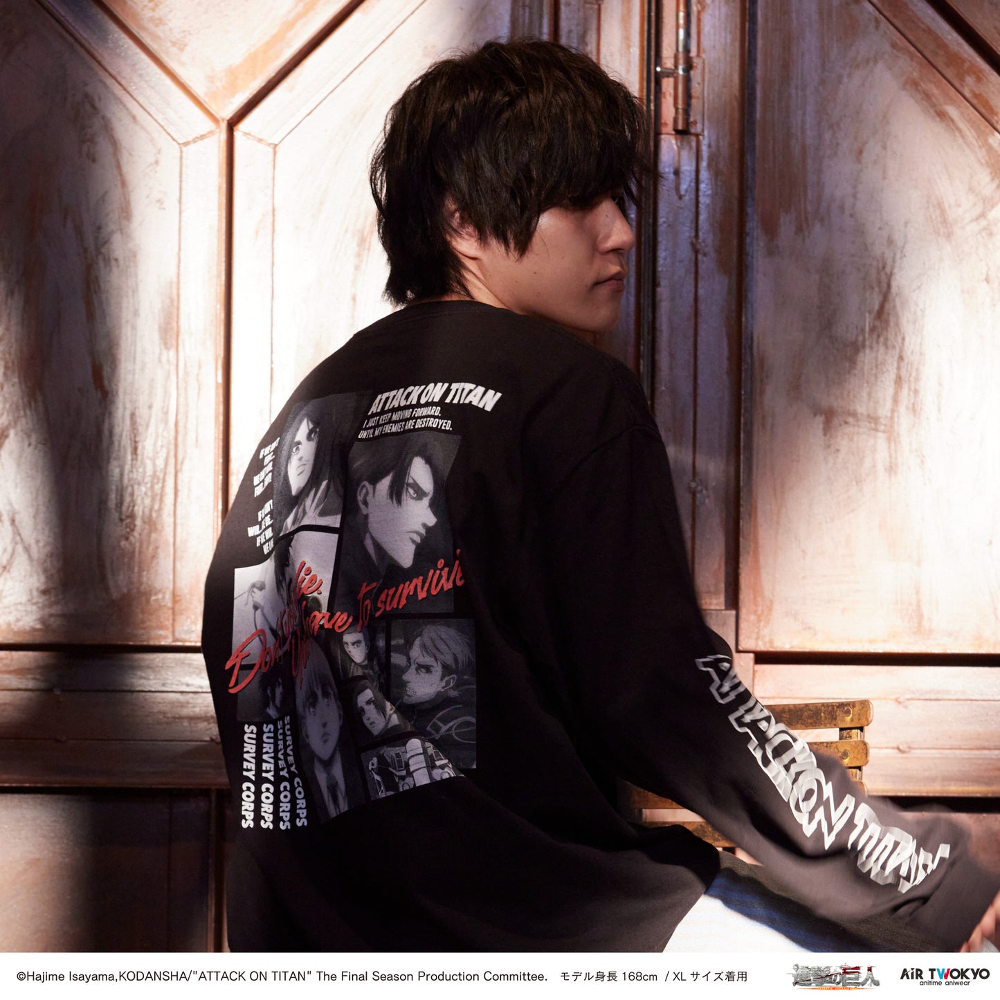 "Attack on Titan"  The Final Season Collage Graphic Long Sleeve T-shirt