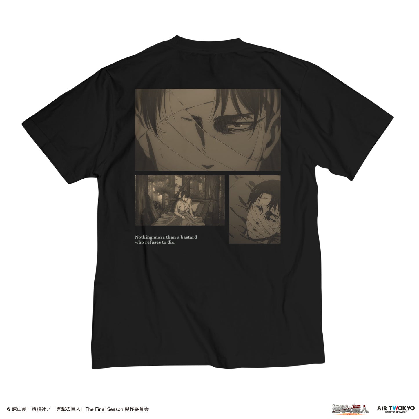 「進撃の巨人」 The Final SeasonシーンショットTシャツ 2（包帯を巻いたリヴァイ）