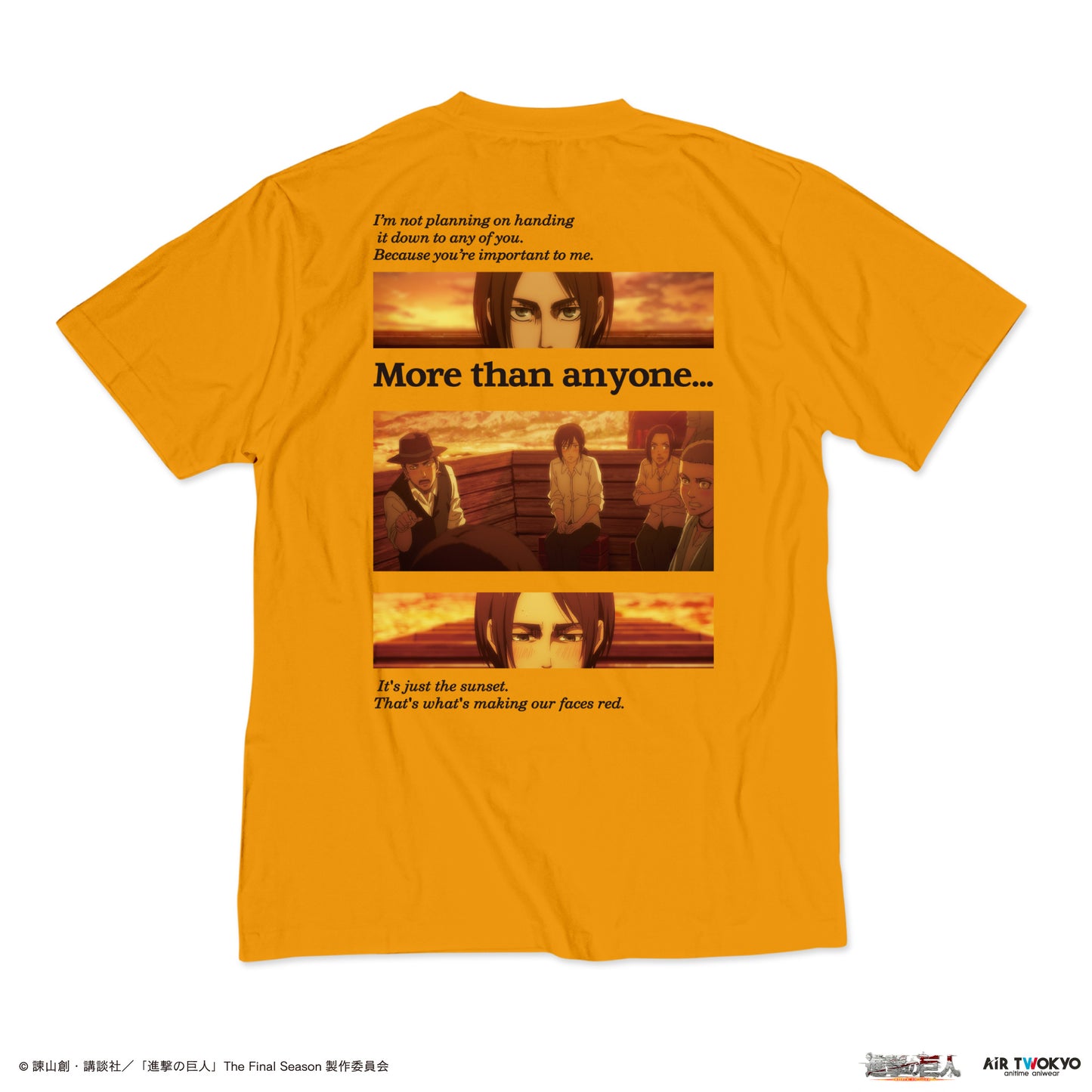  “Attack on Titan” The Final Season  scene shot T-shirt (After track construction)