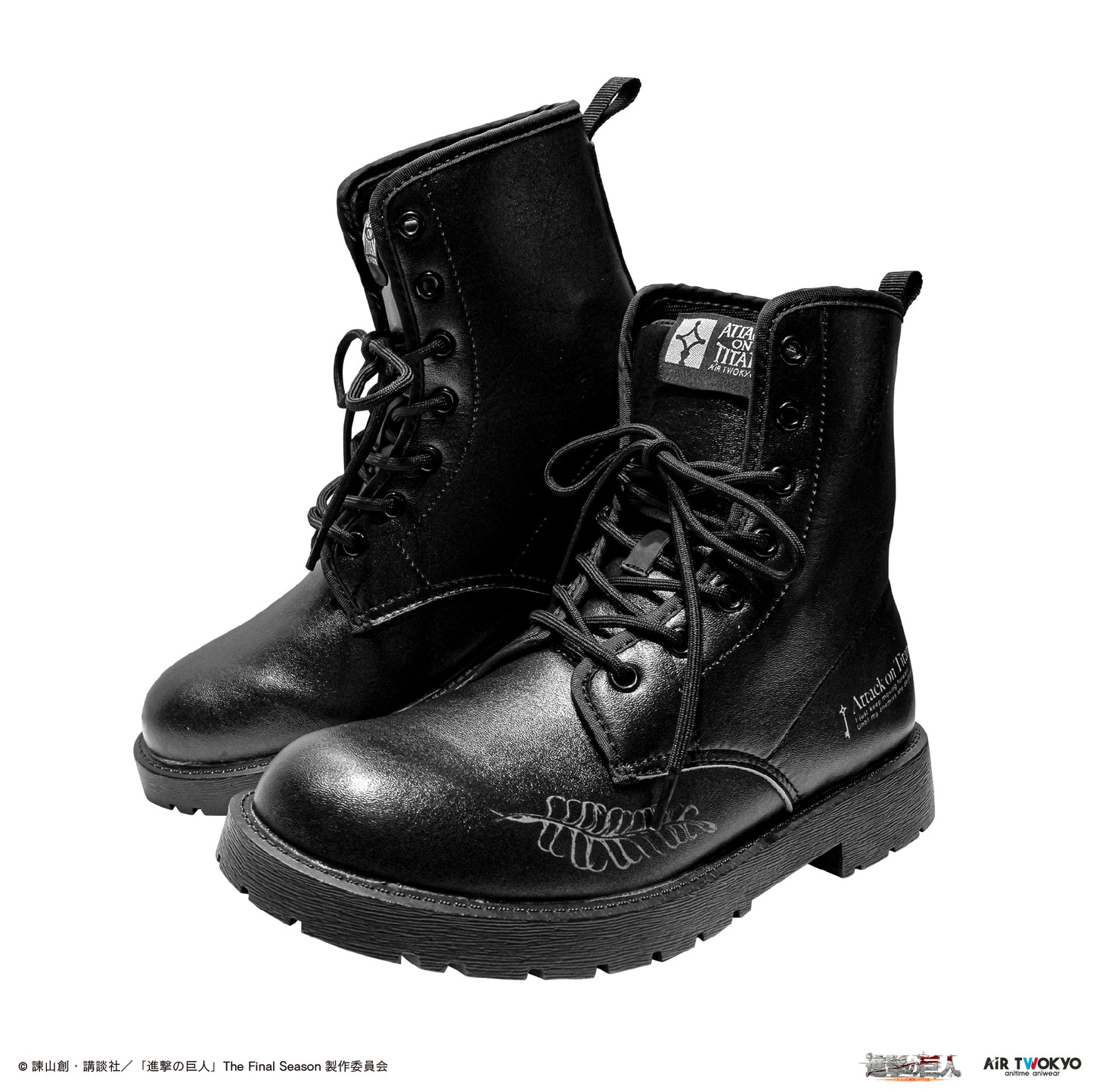 "Attack on Titan"  The Final Season Faux Leather Boots 1
