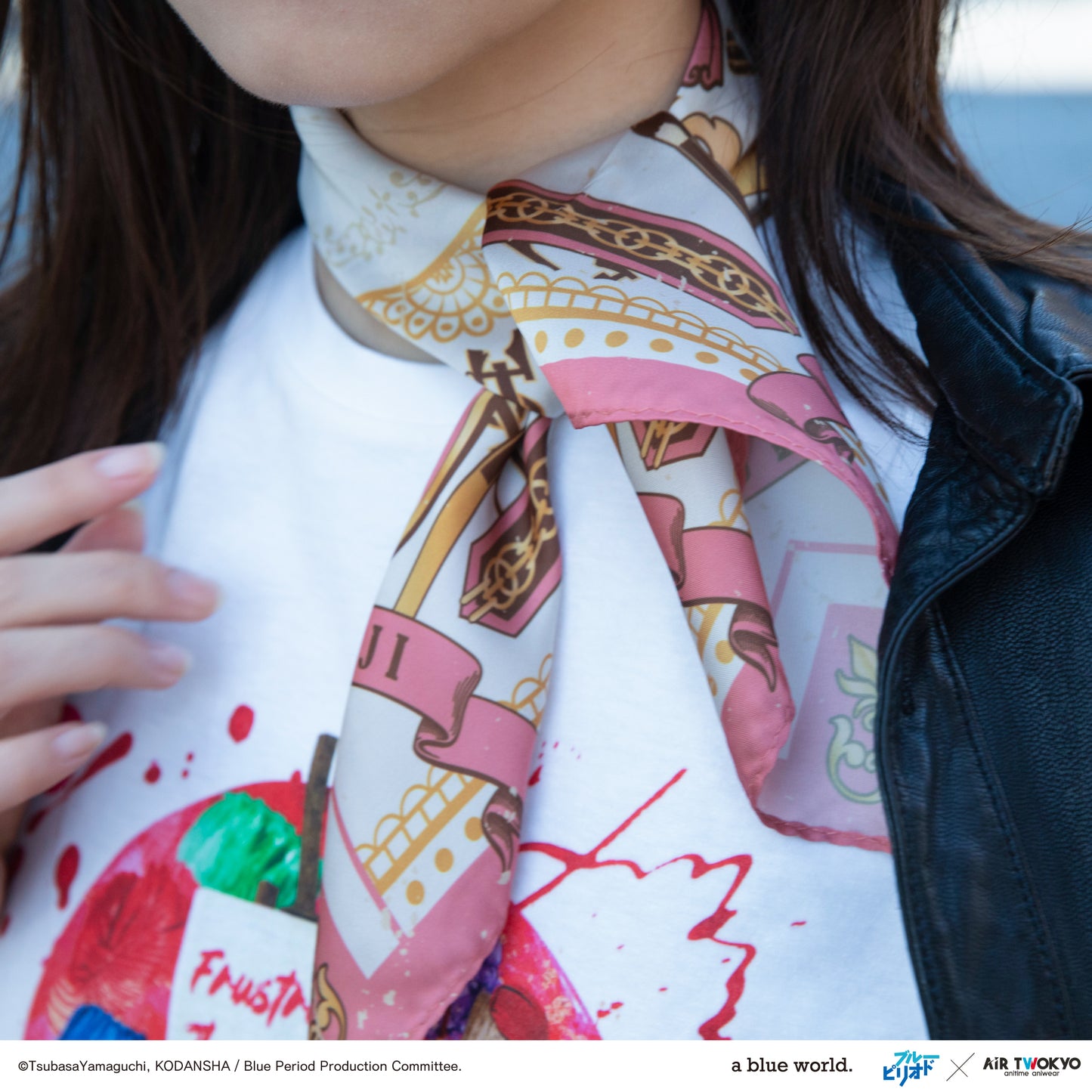 "BLUE PERIOD" Ryuji Ayukawa motif scarf