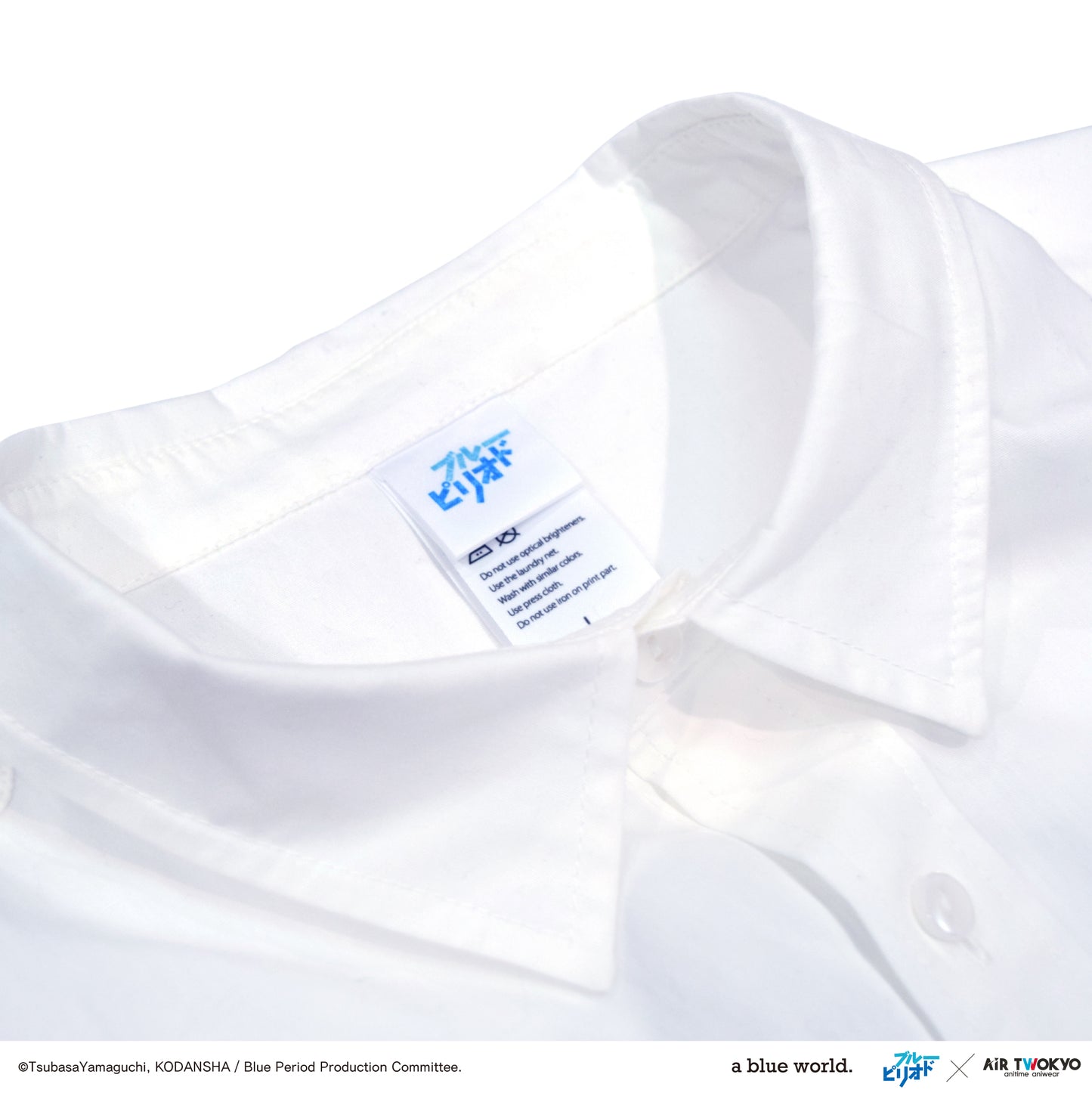 "BLUE PERIOD" Yatora Yaguchi Motif White Shirt (a blue world ver.)