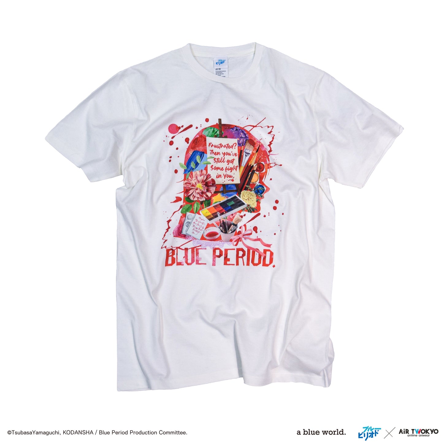 "BLUE PERIOD" Ryuji Ayukawa Collage T-shirt